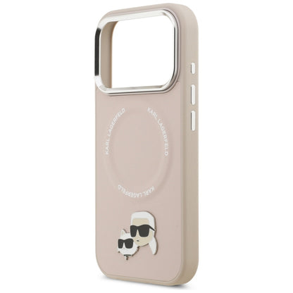 Futrola MagSafe za Apple iPhone 17 Pro Max, Karl Lagerfeld, Karl & Choupette Pins, Roza