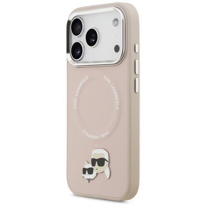 Futrola MagSafe za Apple iPhone 17 Pro Max, Karl Lagerfeld, Karl & Choupette Pins, Roza