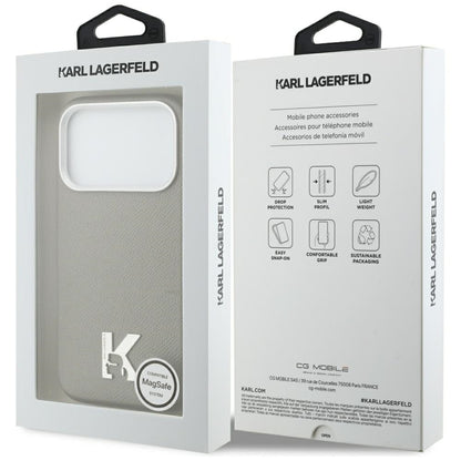 MagSafe futrola za Apple iPhone 17 Pro Max, Karl Lagerfeld, Karl Head Logo, Siva