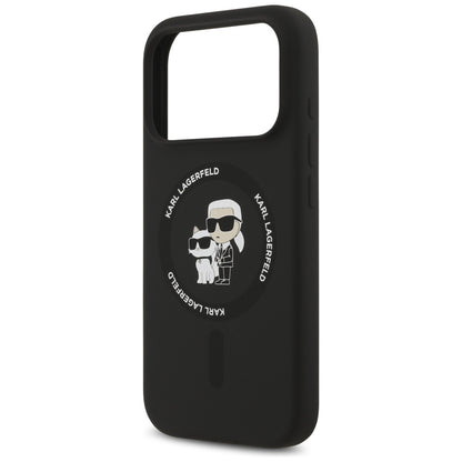 Futrola MagSafe za Apple iPhone 17 Pro Max, Karl Lagerfeld, Ring Karl & Choupette, Crna