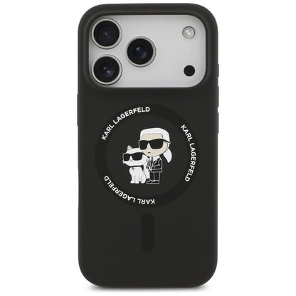 Futrola MagSafe za Apple iPhone 17 Pro Max, Karl Lagerfeld, Ring Karl & Choupette, Crna
