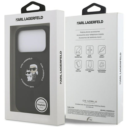 Futrola MagSafe za Apple iPhone 17 Pro Max, Karl Lagerfeld, Ring Karl & Choupette, Crna