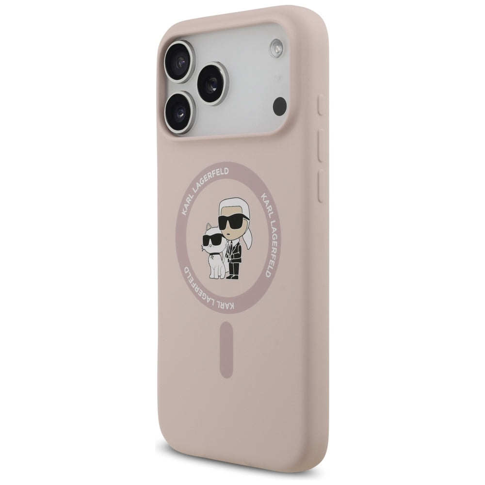 MagSafe futrola za Apple iPhone 17 Pro Max, Karl Lagerfeld, Ring Karl & Choupette, Roza