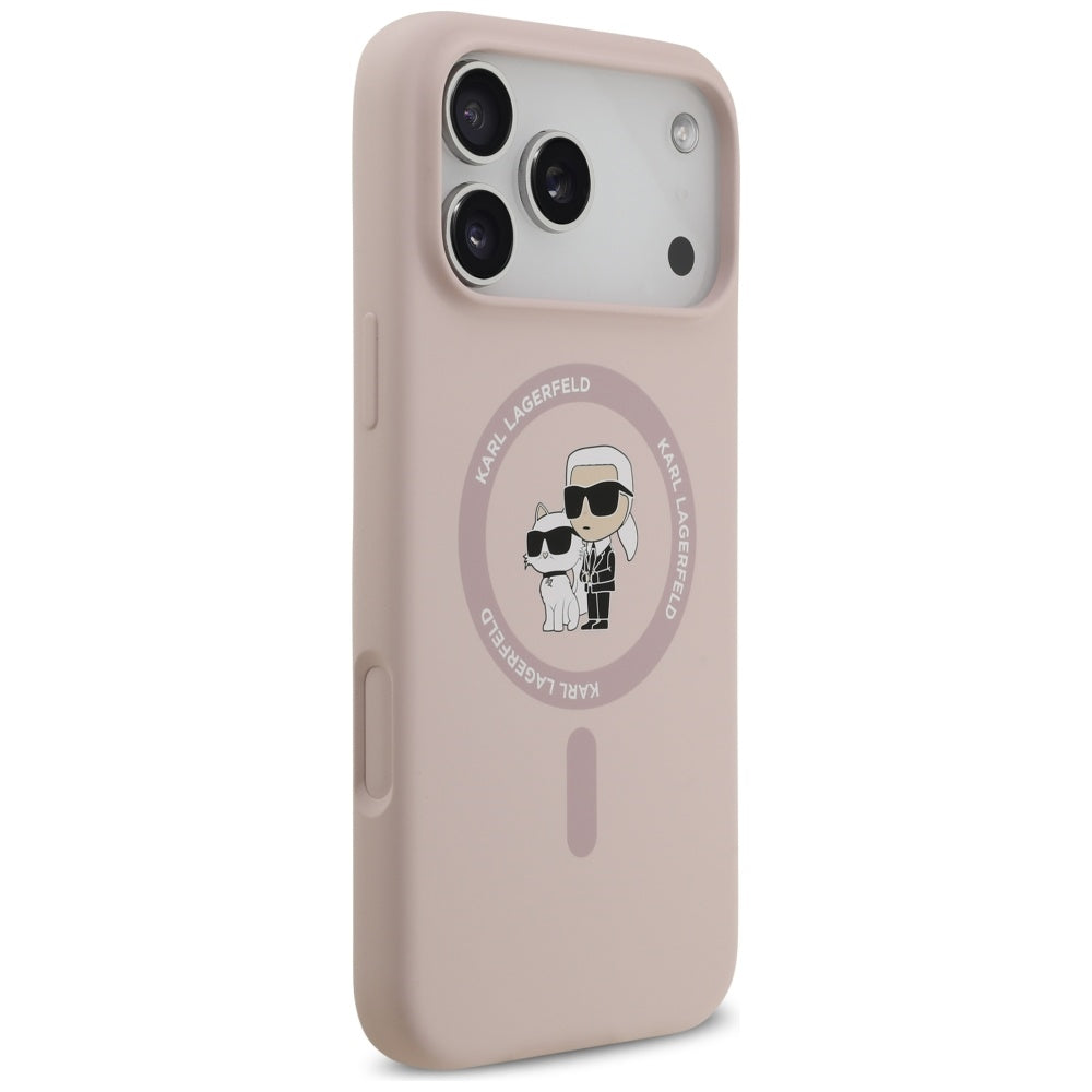 MagSafe futrola za Apple iPhone 17 Pro Max, Karl Lagerfeld, Ring Karl & Choupette, Roza
