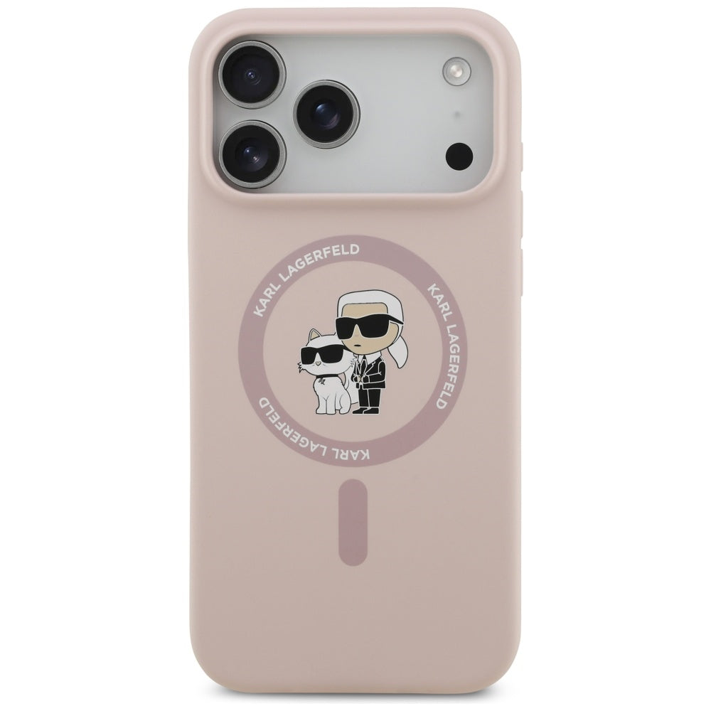 MagSafe futrola za Apple iPhone 17 Pro Max, Karl Lagerfeld, Ring Karl & Choupette, Roza