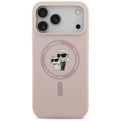 MagSafe futrola za Apple iPhone 17 Pro Max, Karl Lagerfeld, Ring Karl & Choupette, Roza