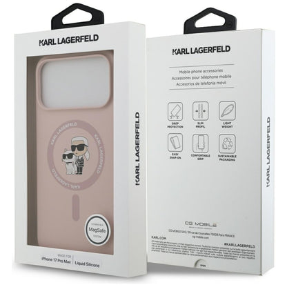 MagSafe futrola za Apple iPhone 17 Pro Max, Karl Lagerfeld, Ring Karl & Choupette, Roza