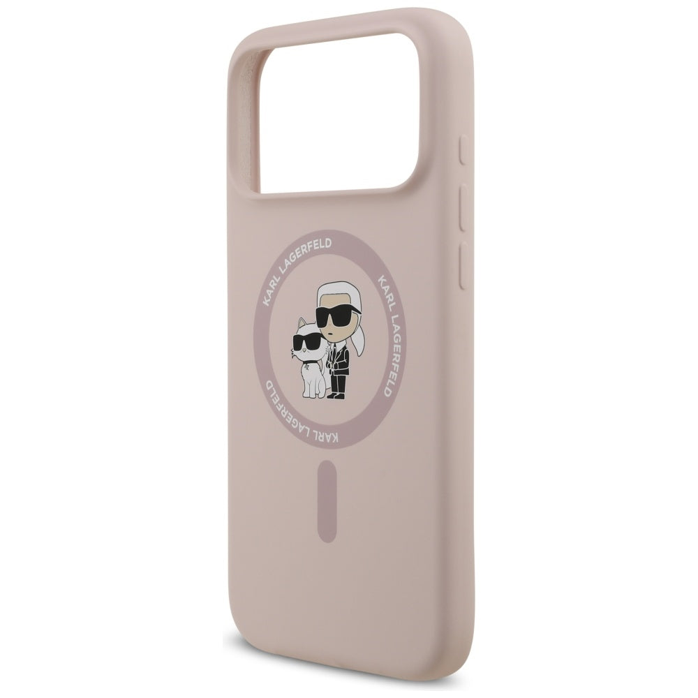 MagSafe futrola za Apple iPhone 17 Pro Max, Karl Lagerfeld, Ring Karl & Choupette, Roza