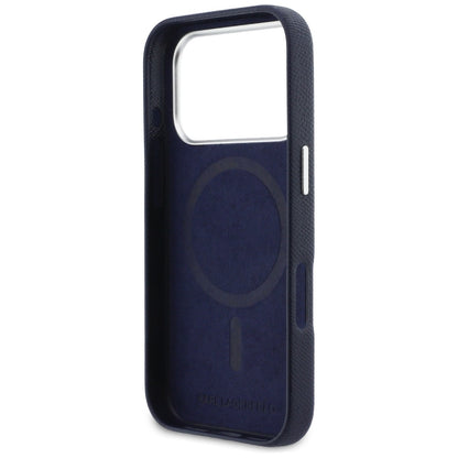 MagSafe torbica za Apple iPhone 17 Pro Max, Karl Lagerfeld, Saffiano Karl & Choupette Pins, Plava