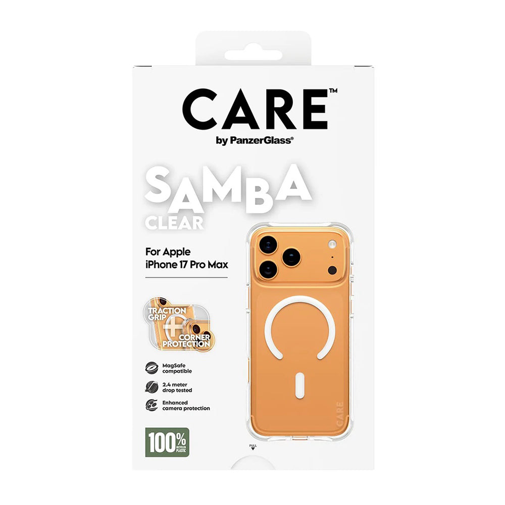 Futrola MagSafe za Apple iPhone 17 Pro Max, PanzerGlass, Care Fashionable, Bijela Prozirna