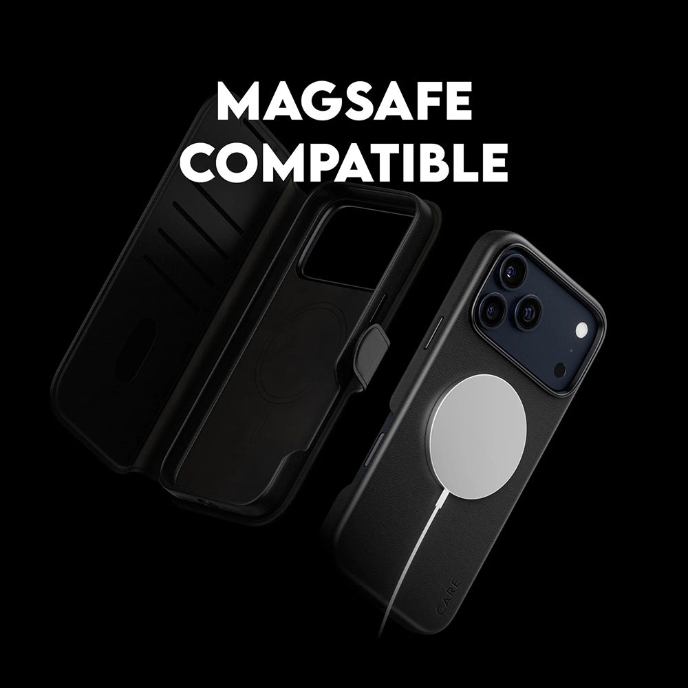 Futrola MagSafe za Apple iPhone 17 Pro Max, PanzerGlass, Care Feature Tango Two-in-One, Crna