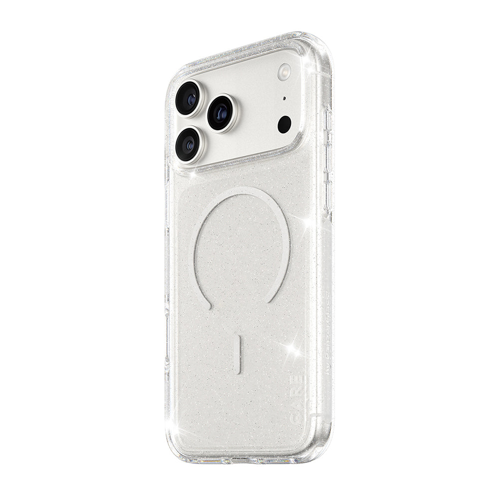Futrola MagSafe za Apple iPhone 17 Pro Max, PanzerGlass, Care Urban Explorer Star Lit, Bijela Prozirna