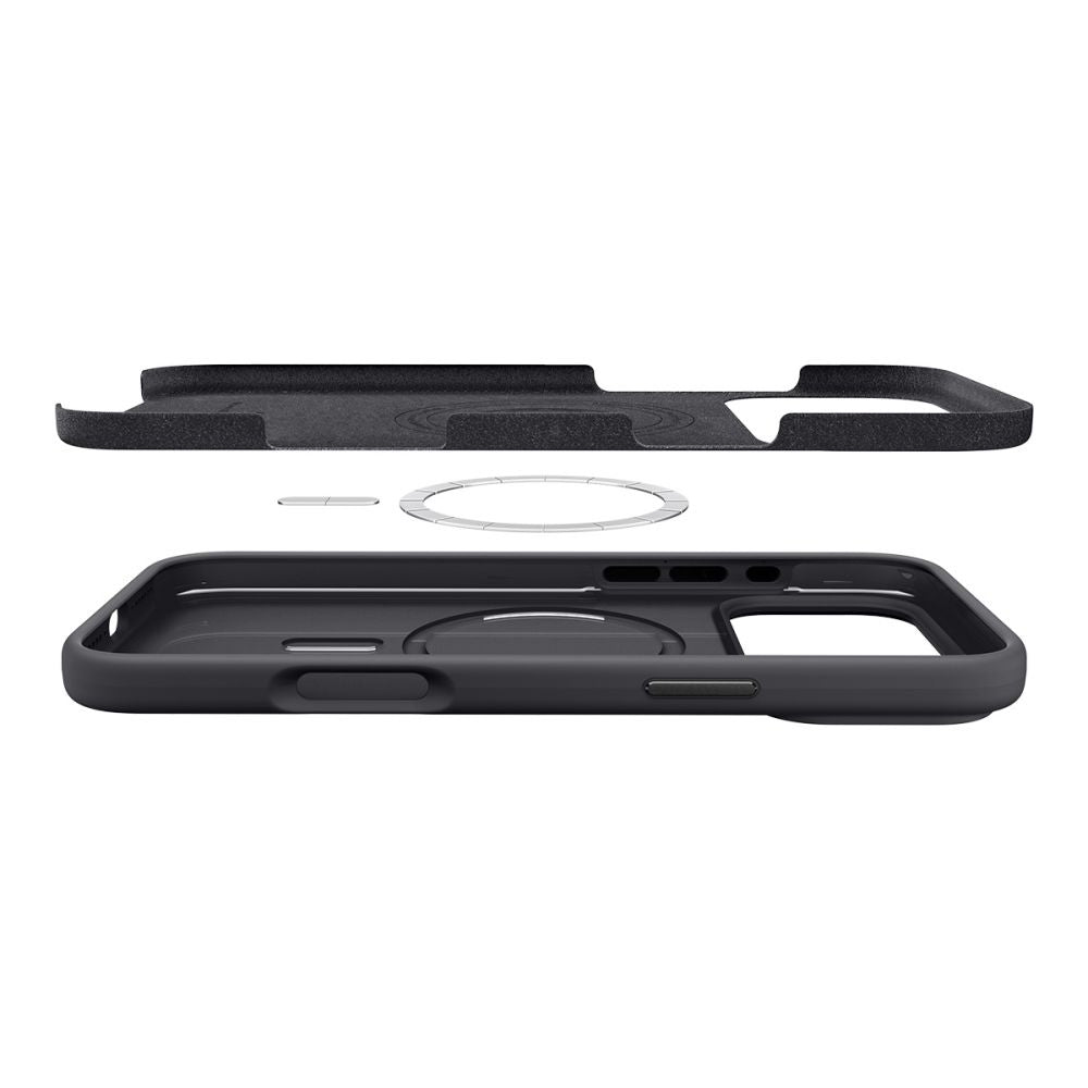Futrola MagSafe za Apple iPhone 17 Pro Max, Spigen, Silicone Fit, Crna