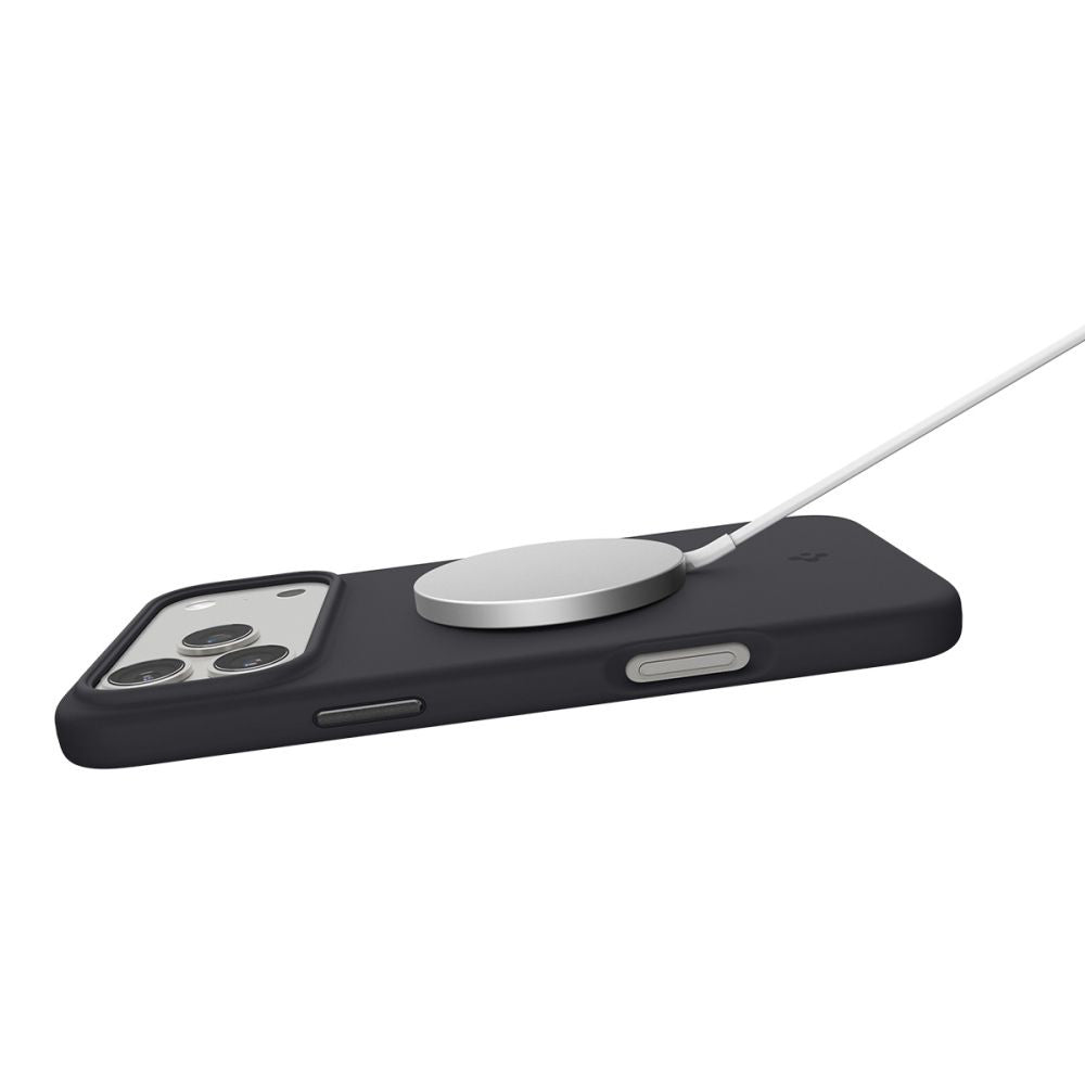 Futrola MagSafe za Apple iPhone 17 Pro Max, Spigen, Silicone Fit, Crna