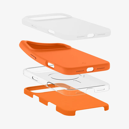 MagSafe maska za Apple iPhone 17 Pro Max, Spigen, Silicone Fit, Narančasta ACS11378