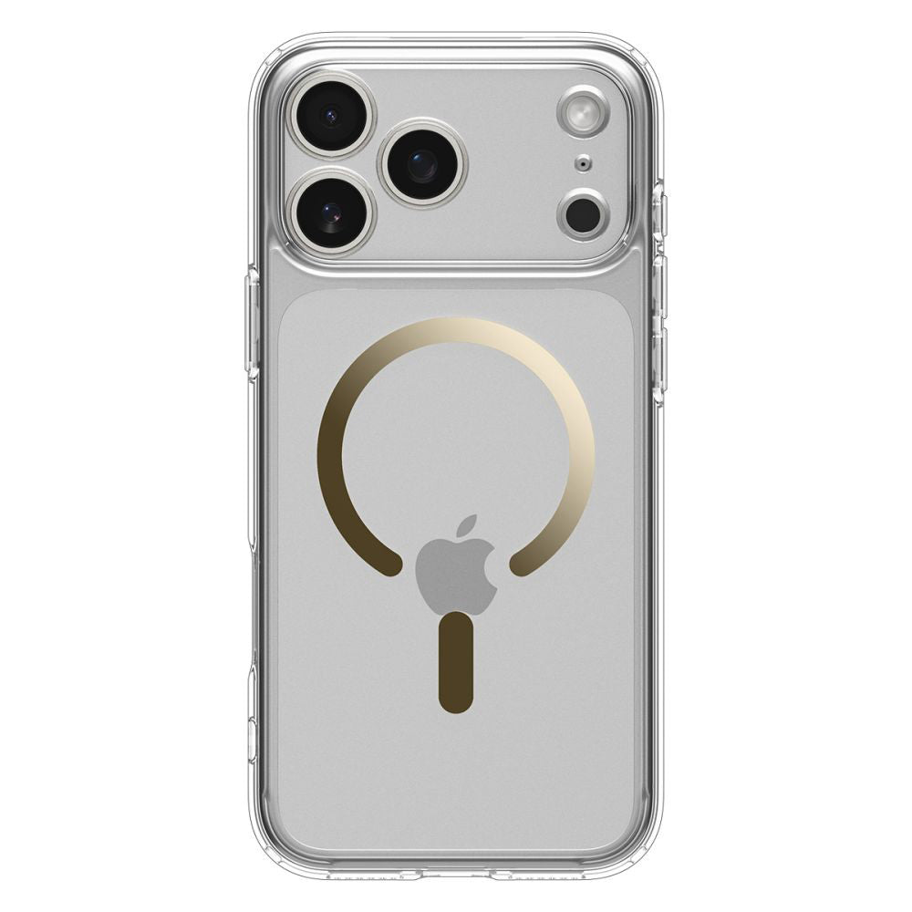 Futrola MagSafe za Apple iPhone 17 Pro Max, Spigen, Ultra Hybrid, Prozorno Zlatna