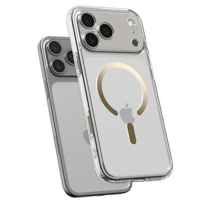 Futrola MagSafe za Apple iPhone 17 Pro Max, Spigen, Ultra Hybrid, Prozorno Zlatna