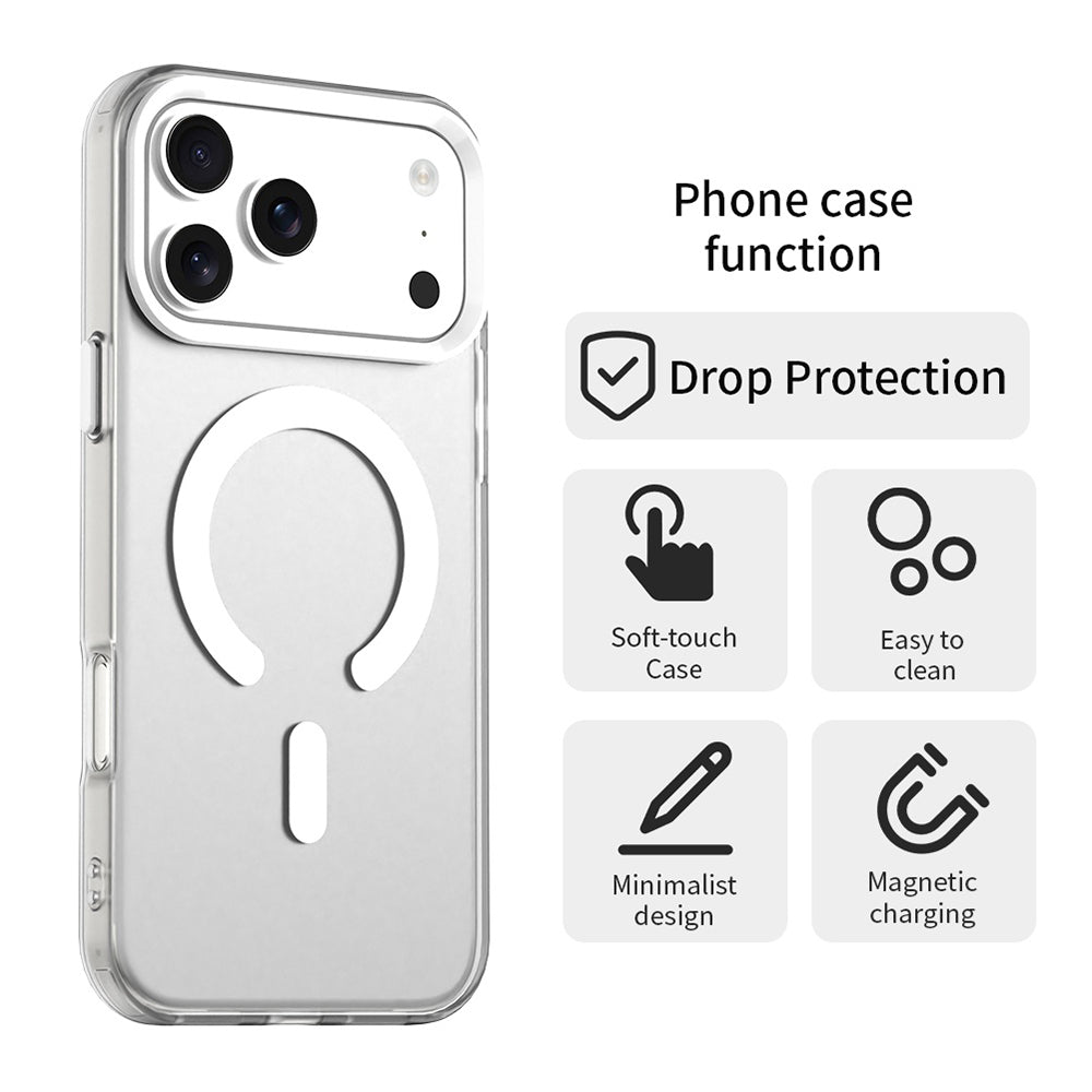 Futrola MagSafe za Apple iPhone 17 Pro Max, Techsuit, CandyCase, Bijela