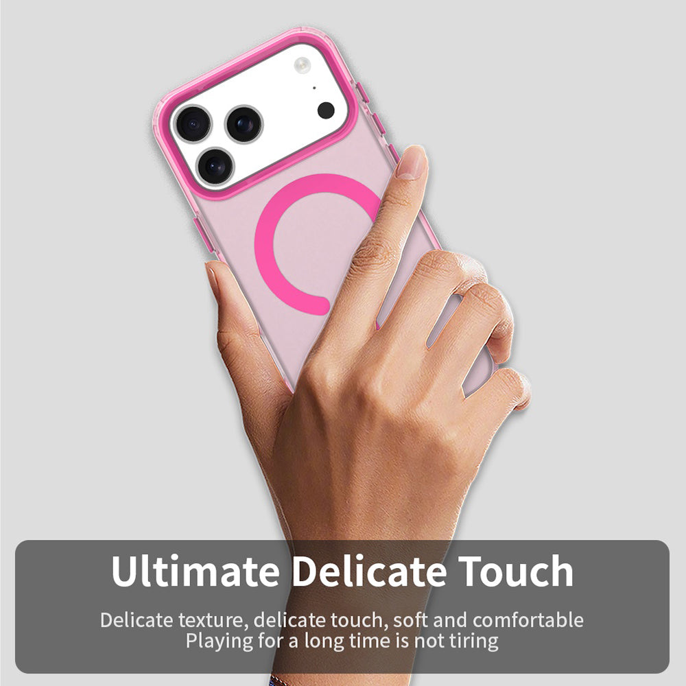 Futrola MagSafe za Apple iPhone 17 Pro Max, Techsuit, CandyCase, Roza