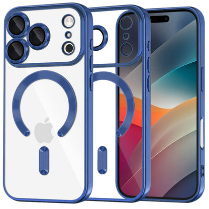 MagSafe futrola za Apple iPhone 17 Pro Max, Techsuit, Luxury Crystal, Plava