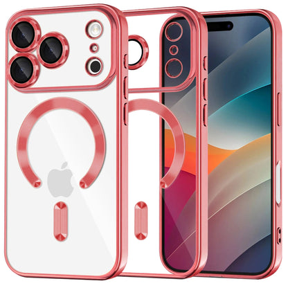 Futrola MagSafe za Apple iPhone 17 Pro Max, Techsuit, Luxury Crystal, Ružičasta