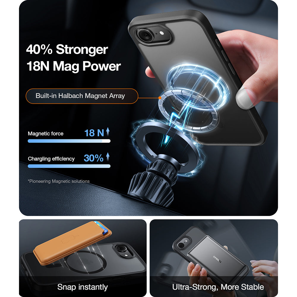 Futrola MagSafe za Apple iPhone 17 Pro Max, Torras, Guardian, Prozirna