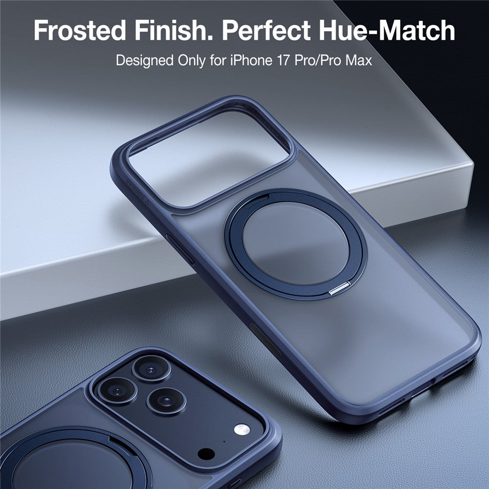 Husa MagSafe za Apple iPhone 17 Pro Max, Torras, Ostand Pro, Plava