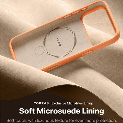 MagSafe futrola za Apple iPhone 17 Pro Max, Torras, QPRO Silicone, Narančasta