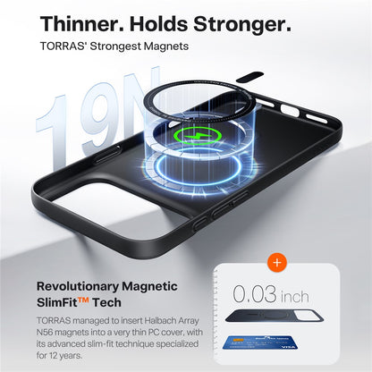 Futrola MagSafe za Apple iPhone 17 Pro Max, Torras, SlimFit, Crna
