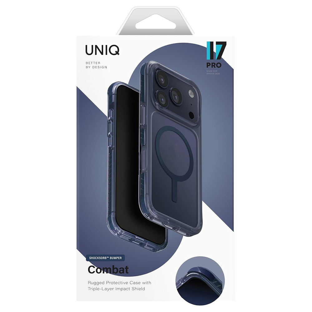 Futrola MagSafe za Apple iPhone 17 Pro Max, UNIQ, Combat MagClick, Plava