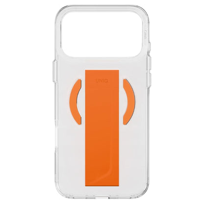 MagSafe futrola za Apple iPhone 17 Pro Max, UNIQ, Heldro Air MagClick, Prozirna Narančasta