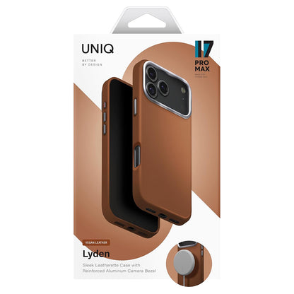 MagSafe futrola za Apple iPhone 17 Pro Max, UNIQ, Lyden Leatherette, Smeđa