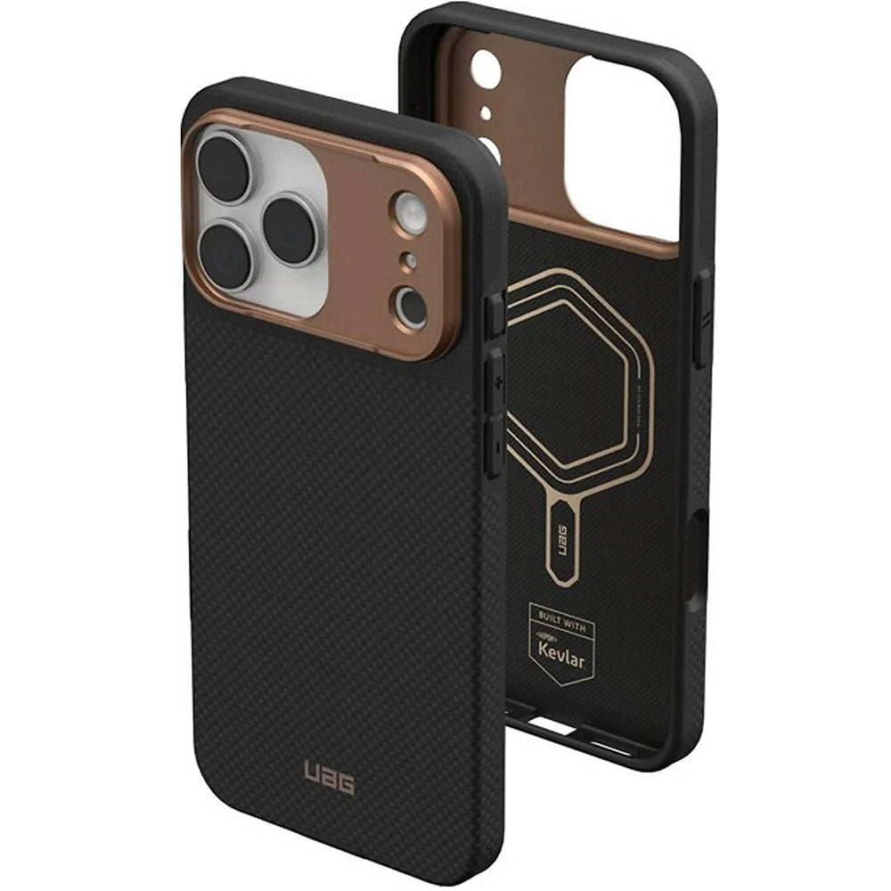 MagSafe futrola za Apple iPhone 17 Pro Max, Urban Armor Gear, Fibr Armr, Crna Bronca