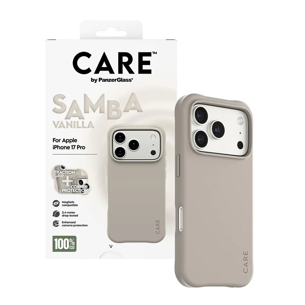 Futrola MagSafe za Apple iPhone 17 Pro, PanzerGlass, Care Fashionable, Bež