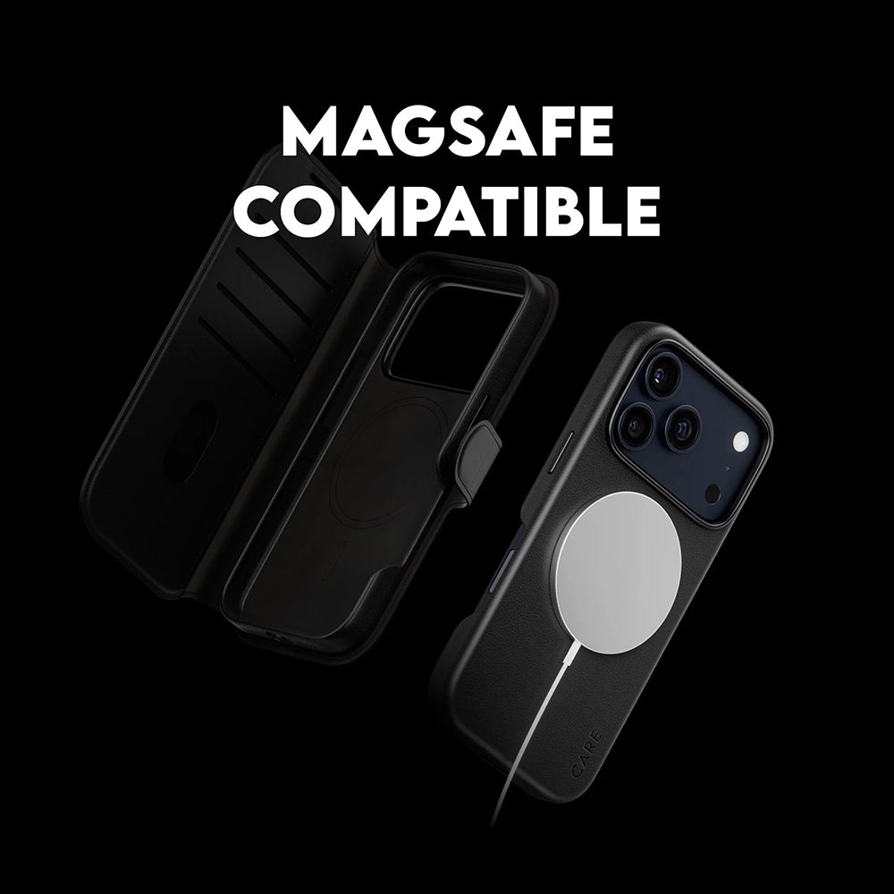 Futrola MagSafe za Apple iPhone 17 Pro, PanzerGlass, Care Feature Tango Two-in-One, Crna