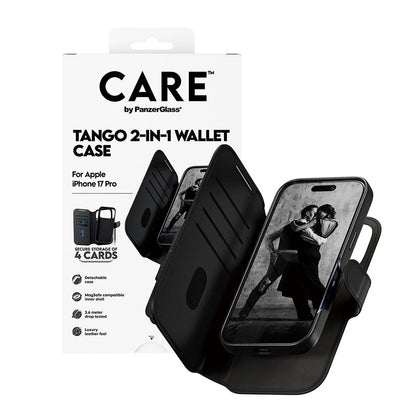 Futrola MagSafe za Apple iPhone 17 Pro, PanzerGlass, Care Feature Tango Two-in-One, Crna