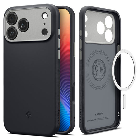 MagSafe futrola za Apple iPhone 17 Pro, Spigen, Caseology Nano Pop, Crna