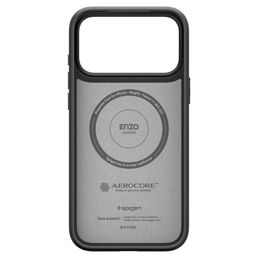 MagSafe futrola za Apple iPhone 17 Pro, Spigen, Enzo Aramid T, Crna