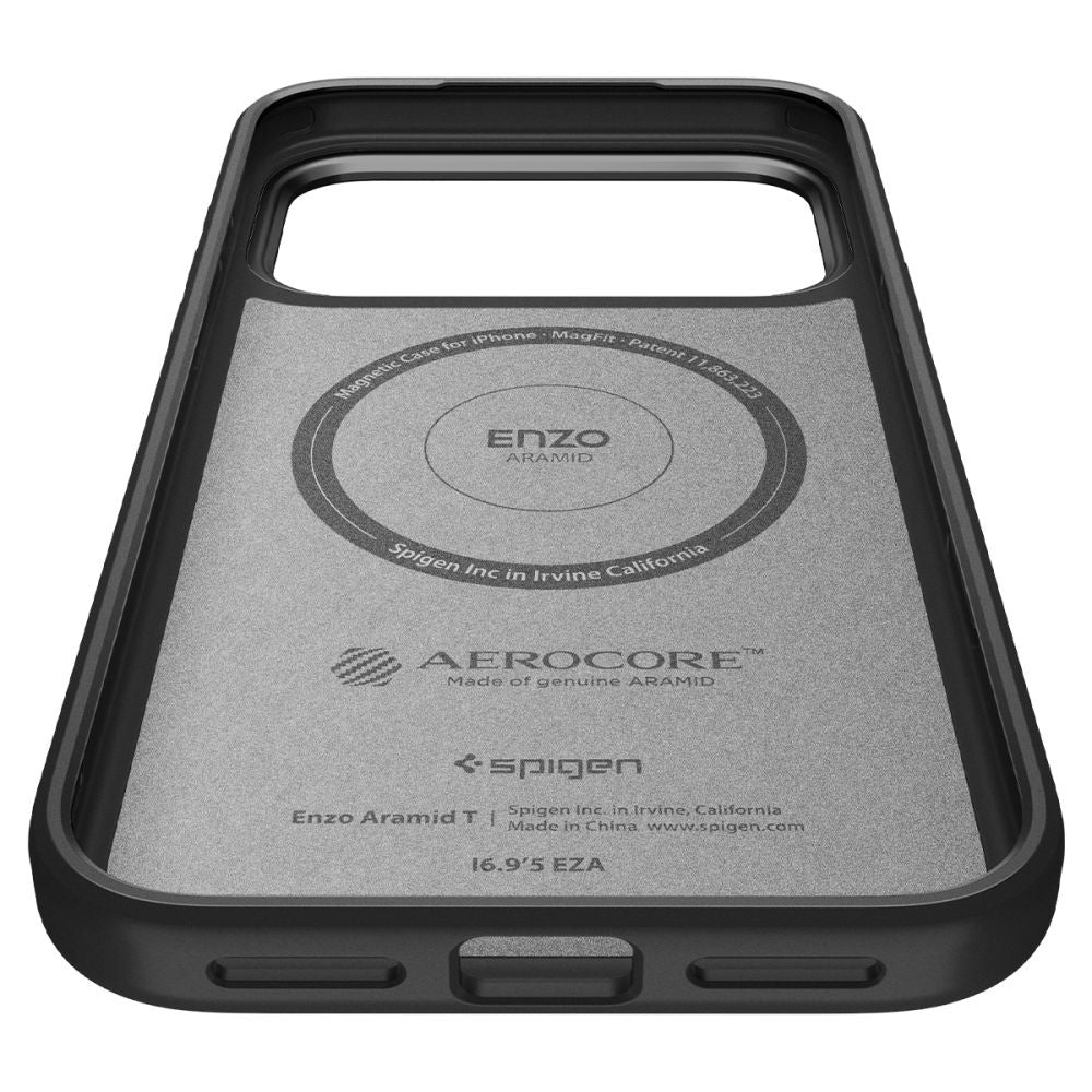 MagSafe futrola za Apple iPhone 17 Pro, Spigen, Enzo Aramid T, Crna