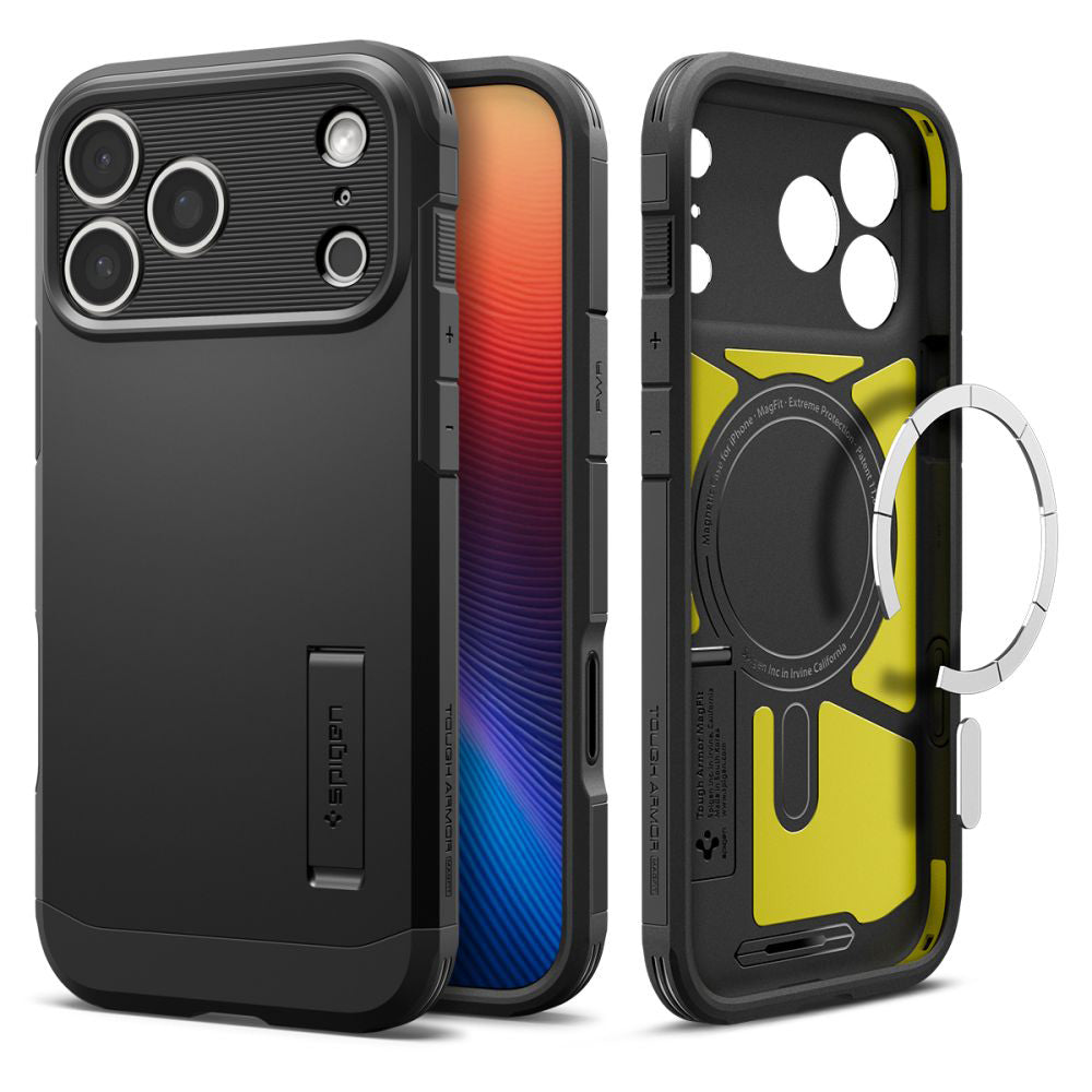 Futrola MagSafe za Apple iPhone 17 Pro, Spigen, Tough Armor T, Crna