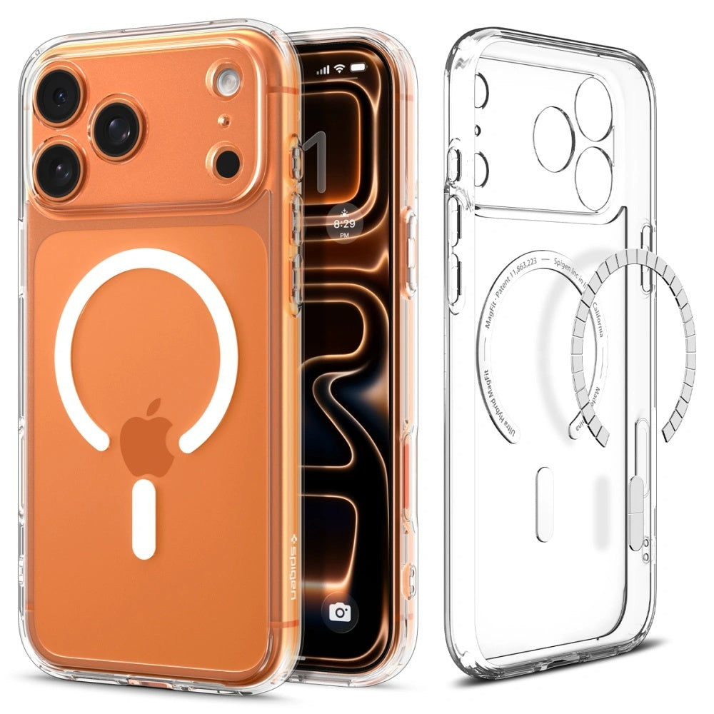 Futrola MagSafe za Apple iPhone 17 Pro, Spigen, Ultra Hybrid, Bijela