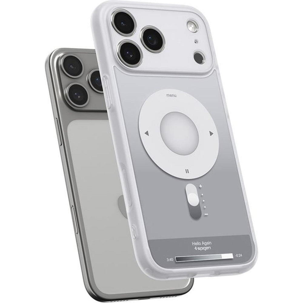Futrola MagSafe za Apple iPhone 17 Pro, Spigen, Ultra Hybrid Classic, Srebrna