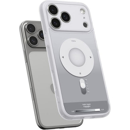 Futrola MagSafe za Apple iPhone 17 Pro, Spigen, Ultra Hybrid Classic, Srebrna