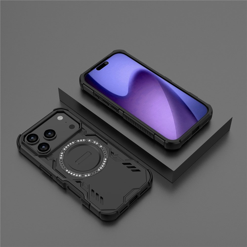 MagSafe futrola za Apple iPhone 17 Pro, Techsuit, ArmorMag, Crna