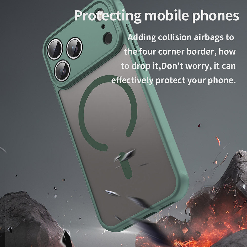MagSafe futrola za Apple iPhone 17 Pro, Techsuit, HaloFrost II, Zelena