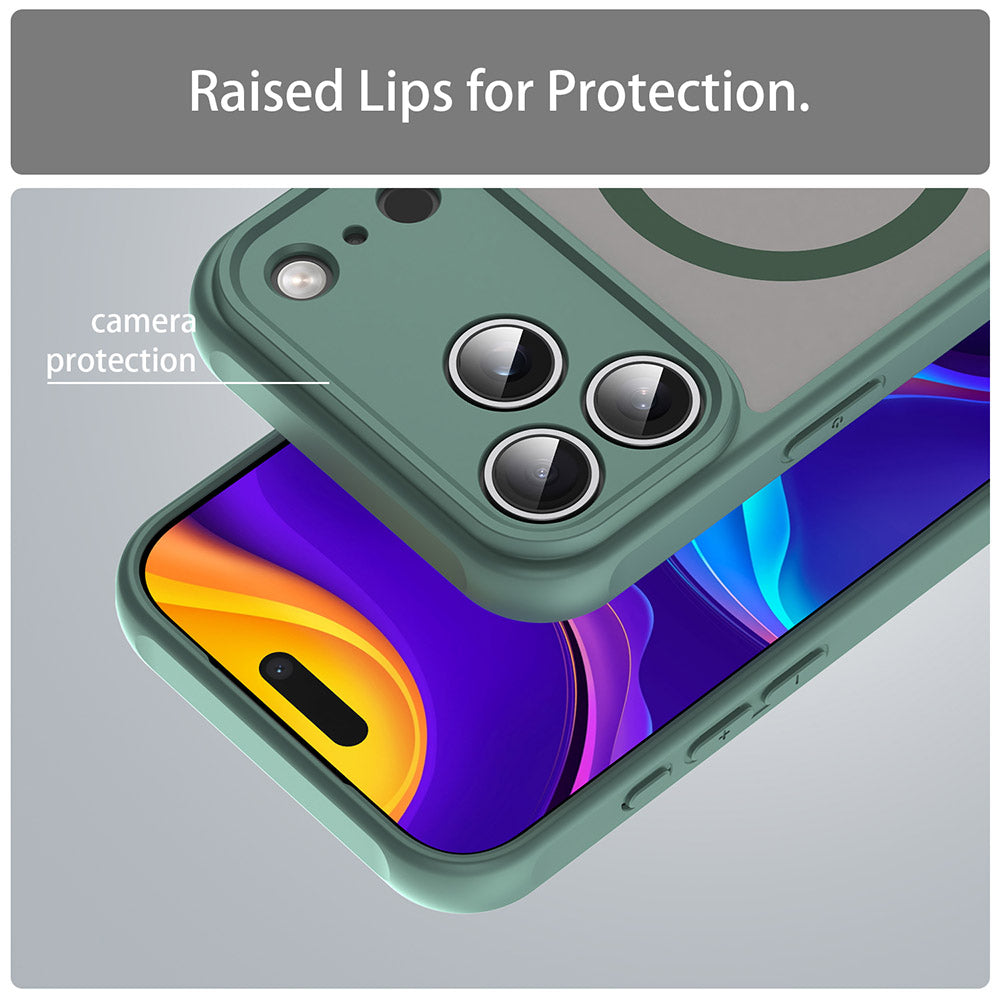 MagSafe futrola za Apple iPhone 17 Pro, Techsuit, HaloFrost II, Zelena