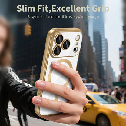 MagSafe futrola za Apple iPhone 17 Pro, Techsuit, Luxury Crystal, Svijetlo ljubičasta