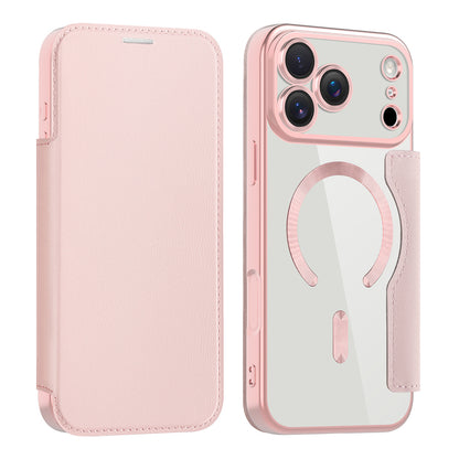 Futrola MagSafe za Apple iPhone 17 Pro, Techsuit, SmartMag Book, Roza