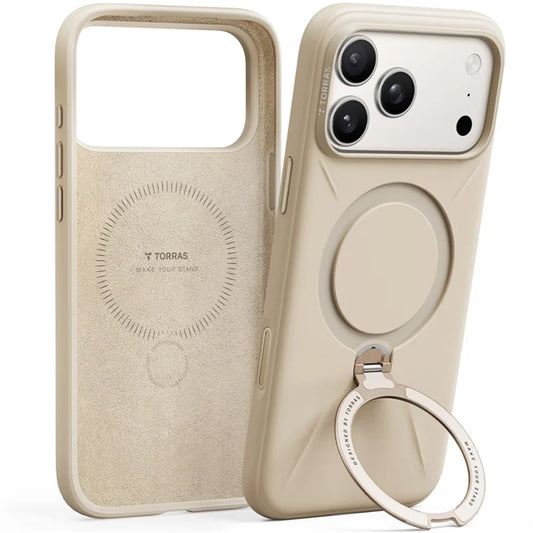 MagSafe torbica za Apple iPhone 17 Pro, Torras, QPRO silikon, Zlatna