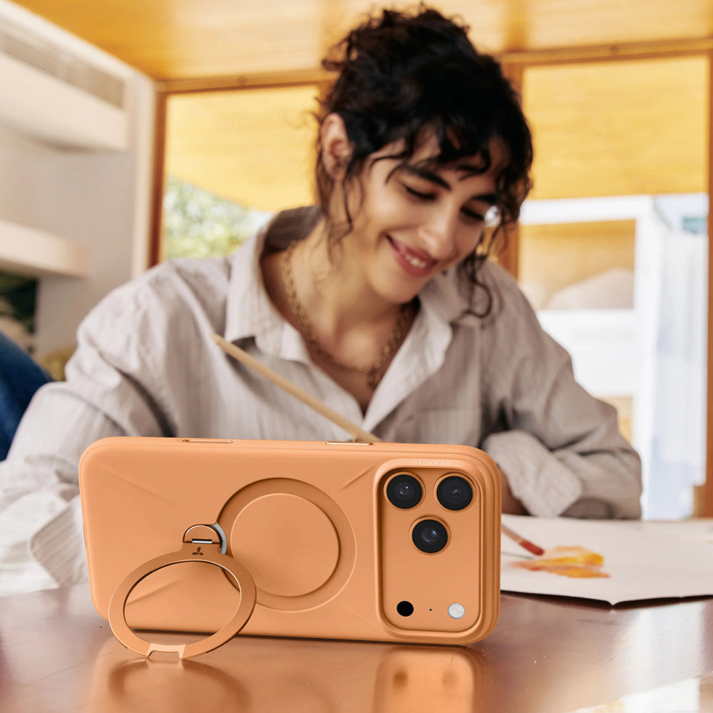 MagSafe torbica za Apple iPhone 17 Pro, Torras, QPRO silikon, Zlatna